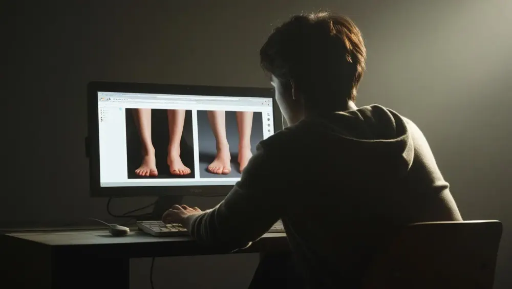 Vente de photos de pieds et risques d'arnaque en ligne